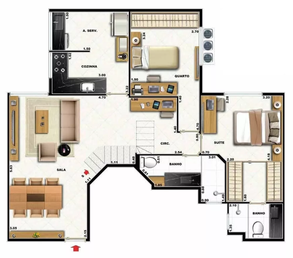 Cobertura, 2 quartos, 148 m² - Foto 22
