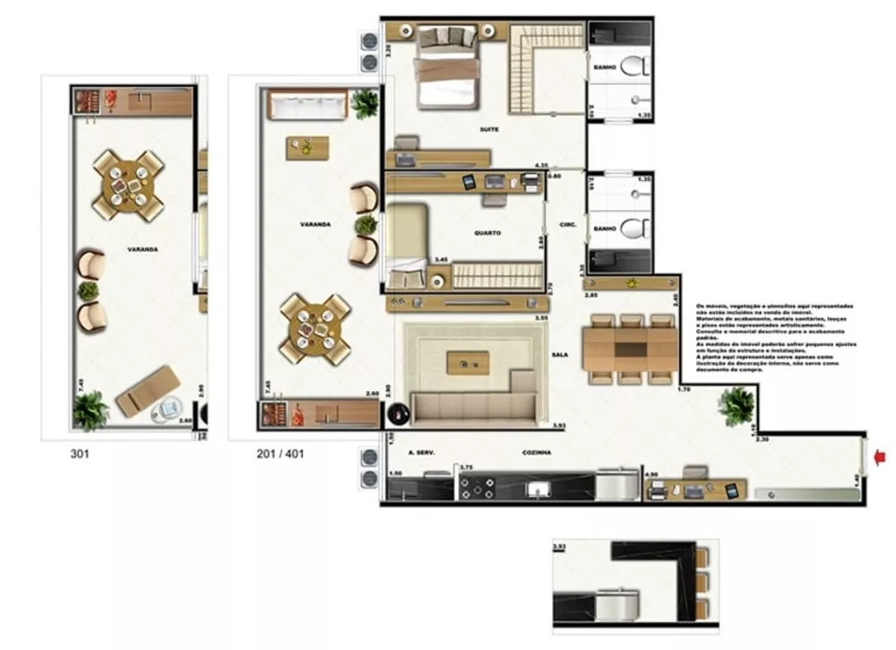 Cobertura, 2 quartos, 148 m² - Foto 20
