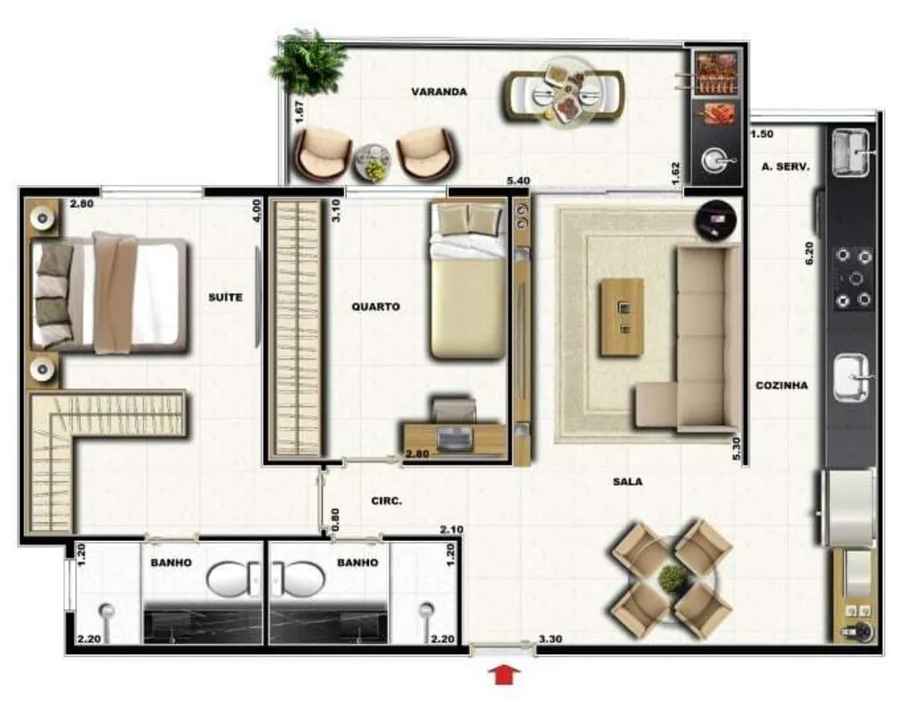 Cobertura, 3 quartos, 119 m² - Foto 44