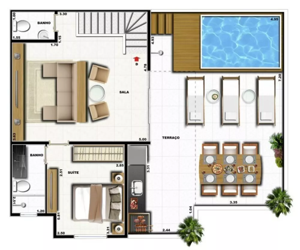 Cobertura, 3 quartos, 119 m² - Foto 12