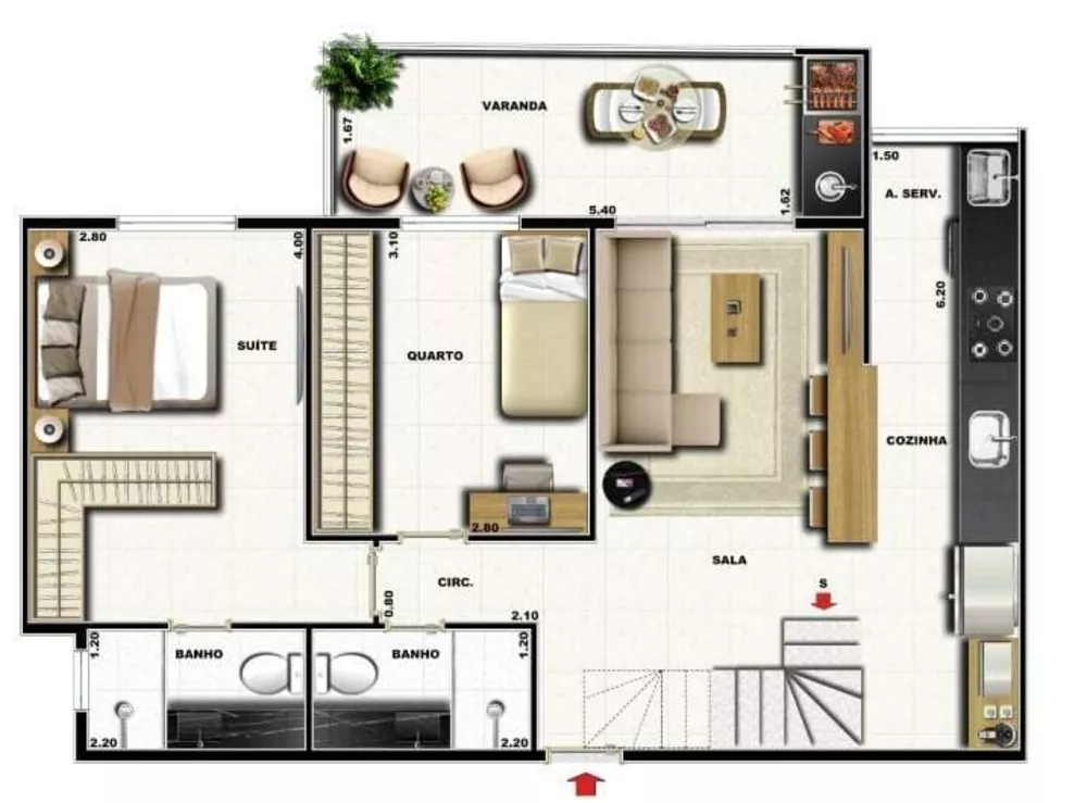 Cobertura, 3 quartos, 119 m² - Foto 15