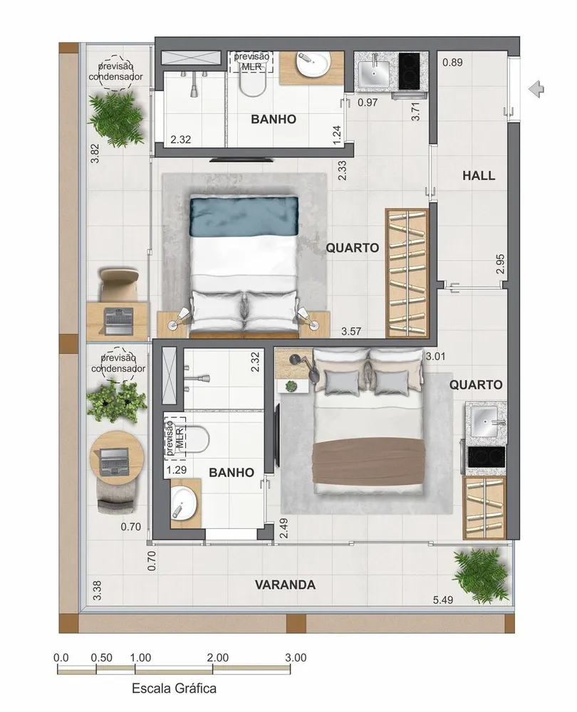 Apartamento, 2 quartos, 119 m² - Foto 47