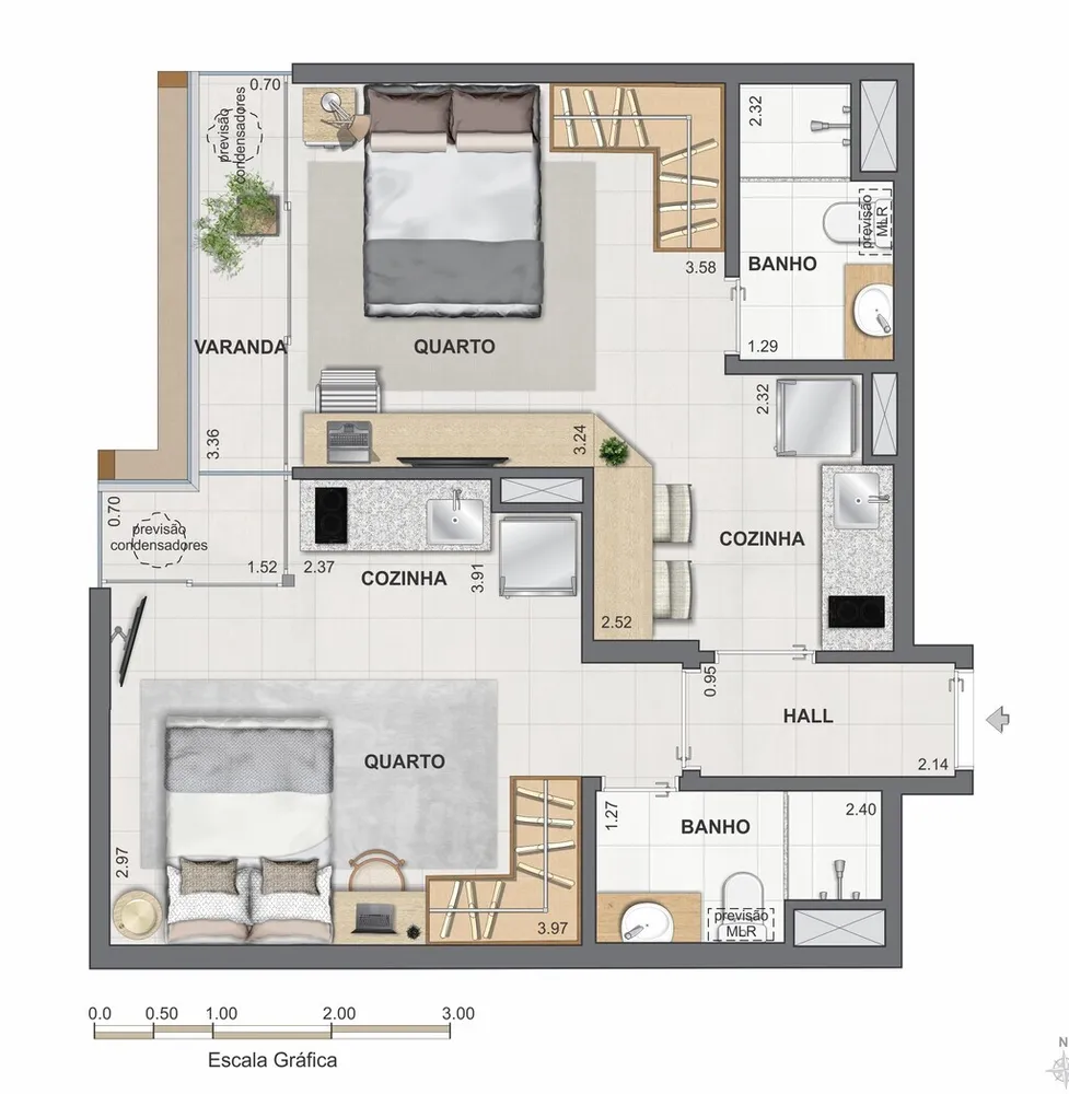 Apartamento, 2 quartos, 119 m² - Foto 56