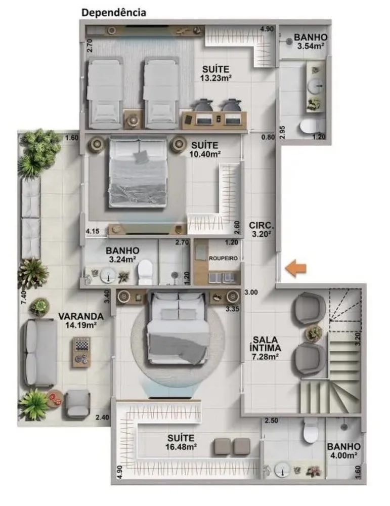 Apartamento, 2 quartos, 89 m² - Foto 9
