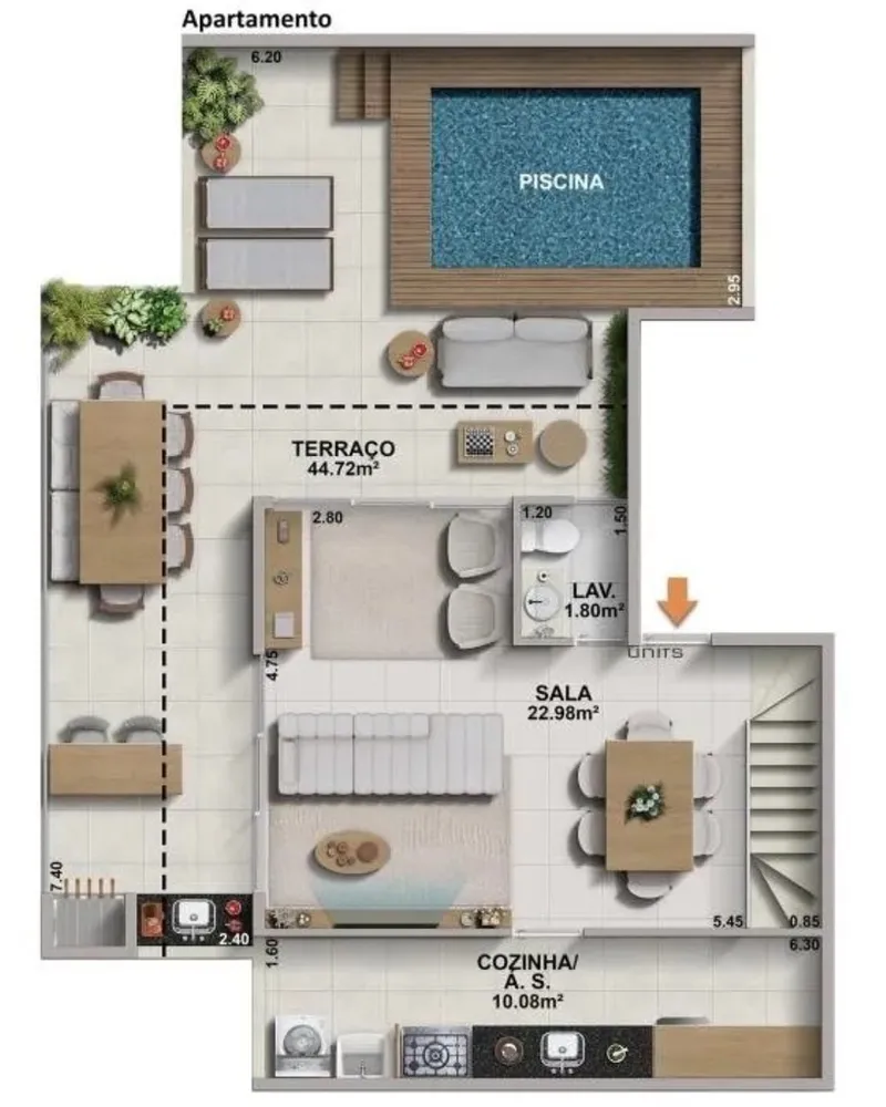 Apartamento, 2 quartos, 89 m² - Foto 8