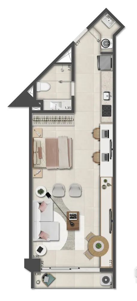 Apartamento, 1 quarto, 48 m² - Foto 120