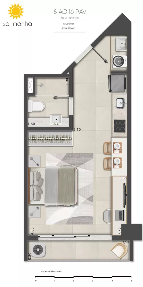 Apartamento, 1 quarto, 47 m² - Foto 77