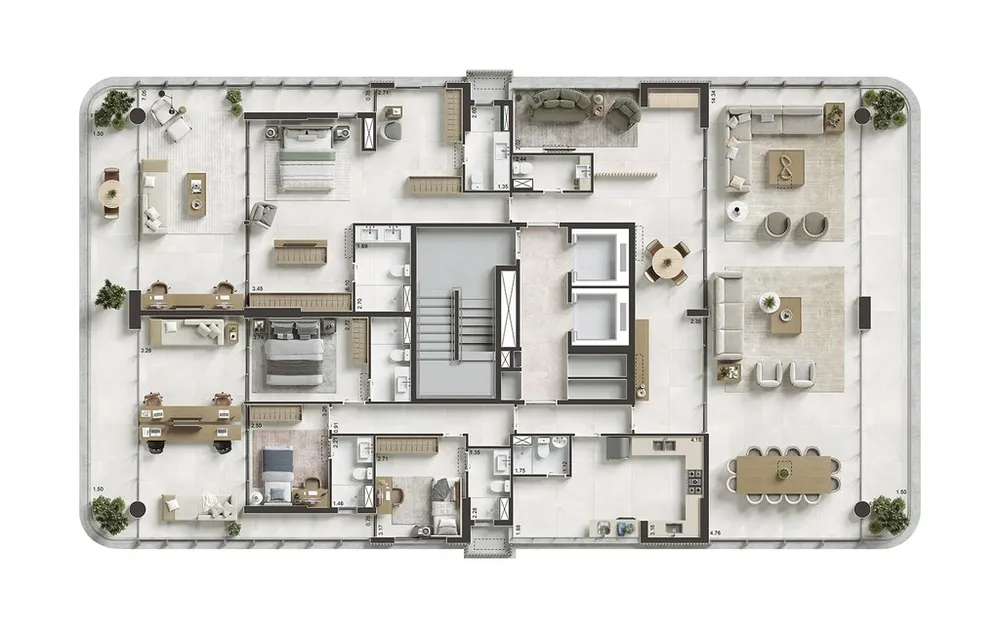 Apartamento, 3 quartos, 304 m² - Foto 46