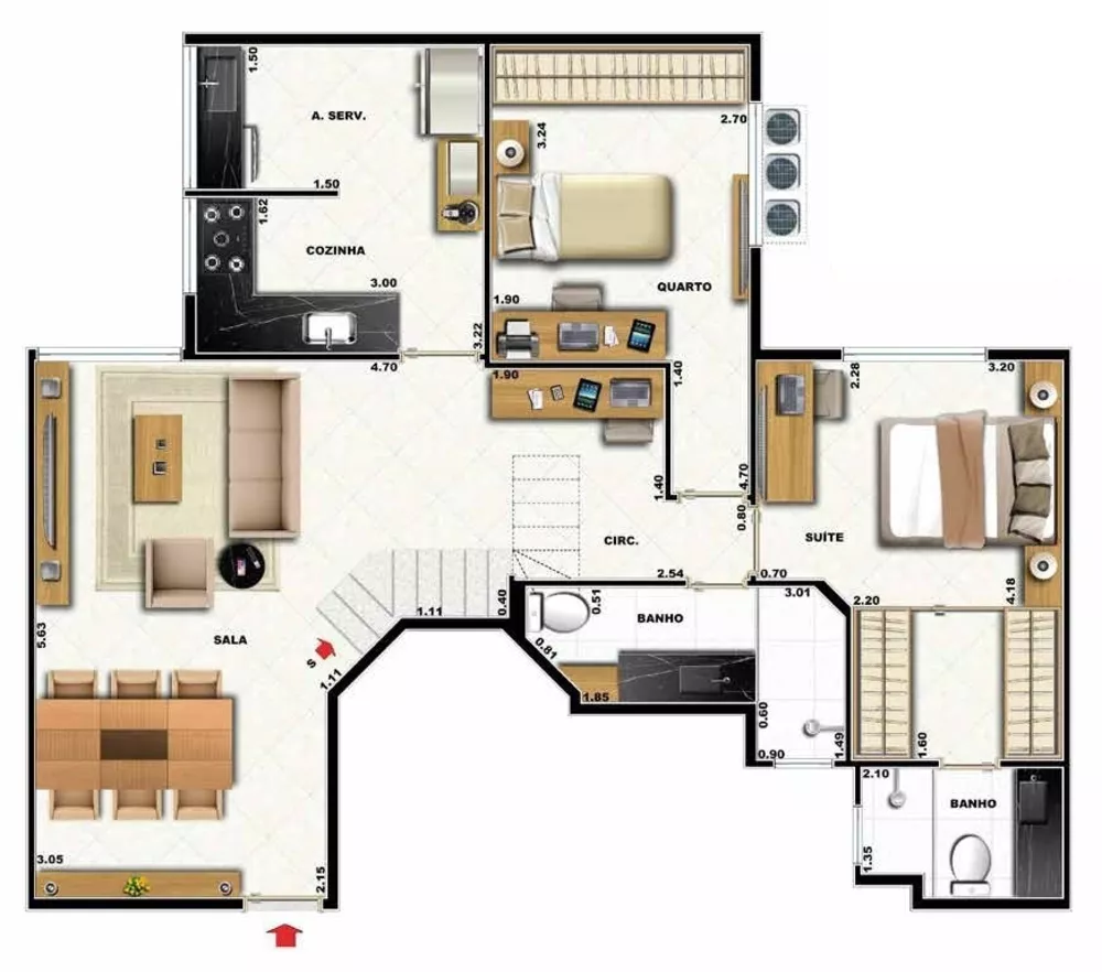 Apartamento, 2 quartos, 97 m² - Foto 11