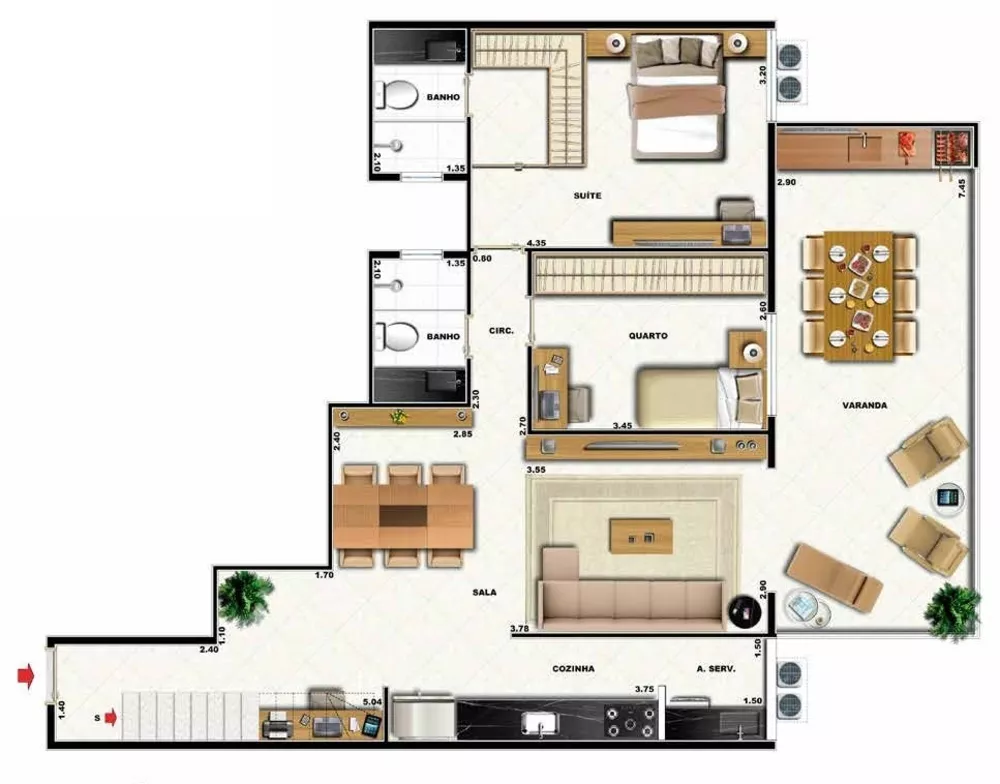 Apartamento, 2 quartos, 97 m² - Foto 10