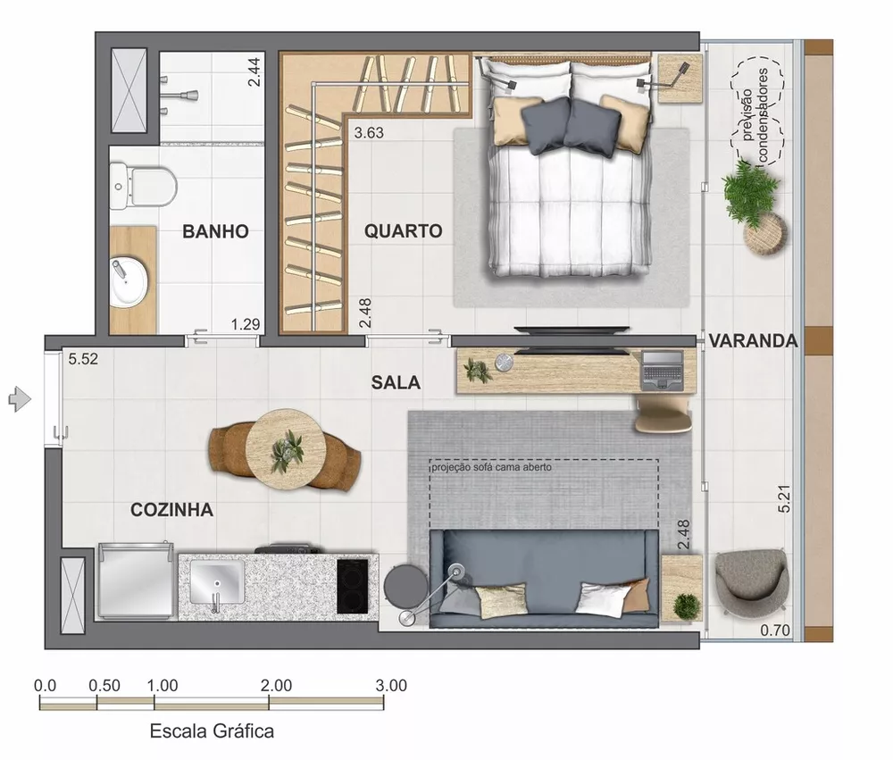 Cobertura, 1 quarto, 77 m² - Foto 53