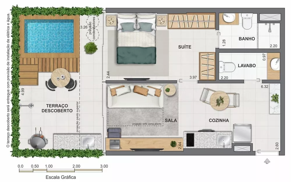 Cobertura, 1 quarto, 77 m² - Foto 65