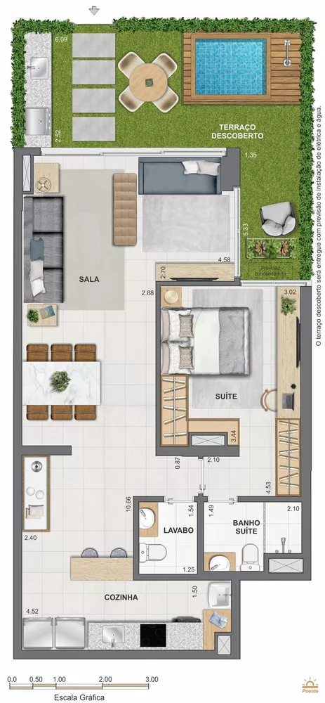 Cobertura, 1 quarto, 77 m² - Foto 85