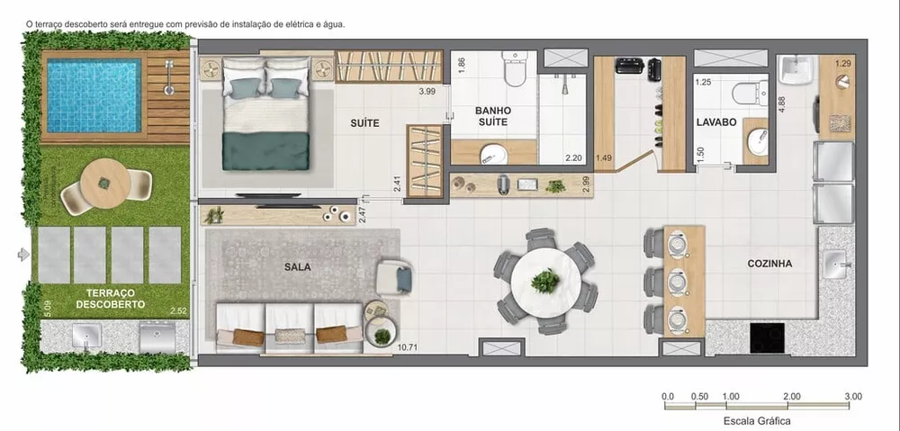 Cobertura, 1 quarto, 77 m² - Foto 74