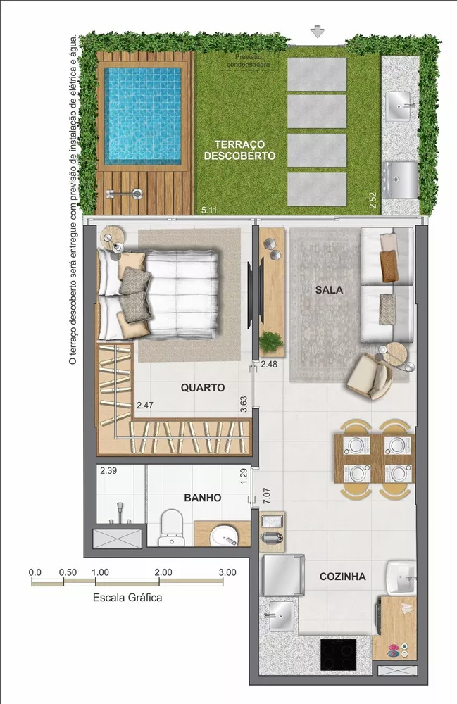 Cobertura, 1 quarto, 77 m² - Foto 61