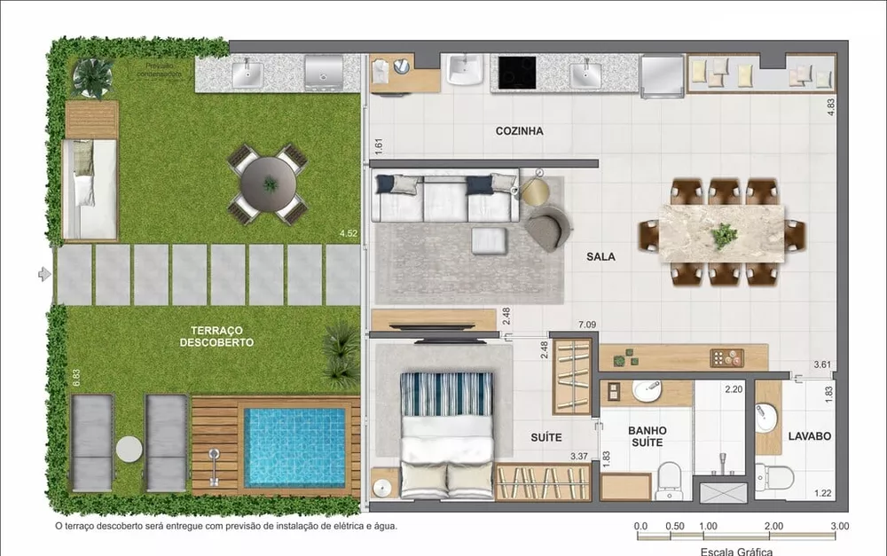 Cobertura, 1 quarto, 77 m² - Foto 86