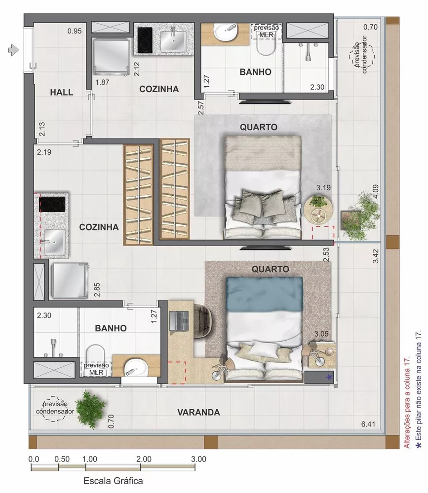 Cobertura, 1 quarto, 77 m² - Foto 63