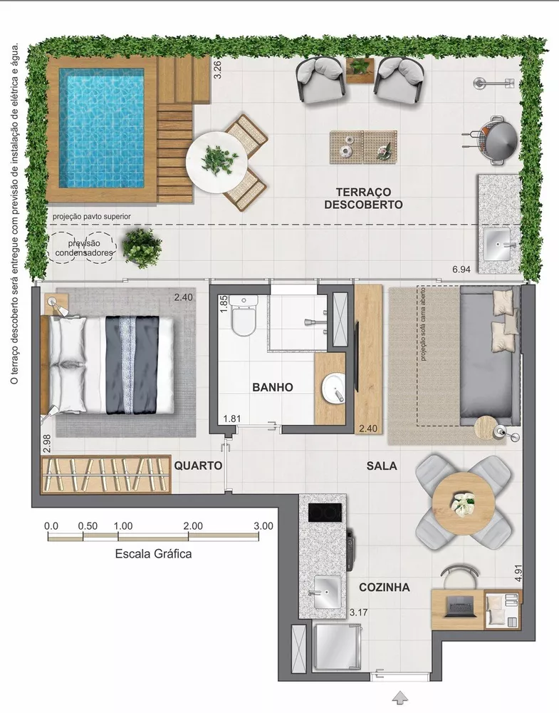 Cobertura, 1 quarto, 77 m² - Foto 67