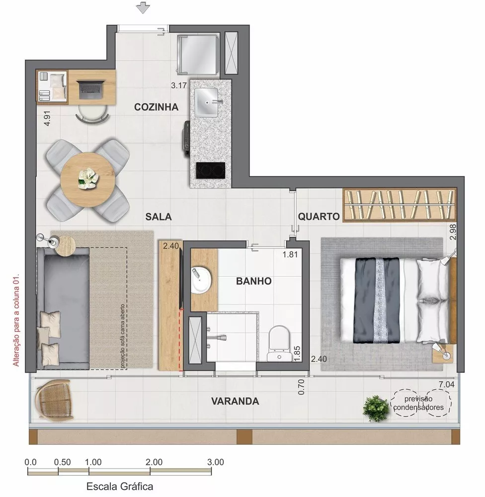 Cobertura, 1 quarto, 77 m² - Foto 54
