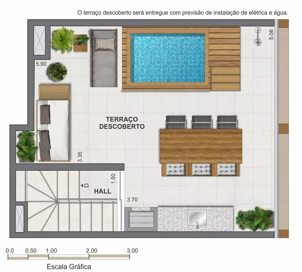 Cobertura, 1 quarto, 77 m² - Foto 73