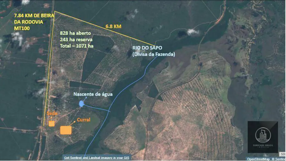 Fazenda, 1021 hectares - Foto 2
