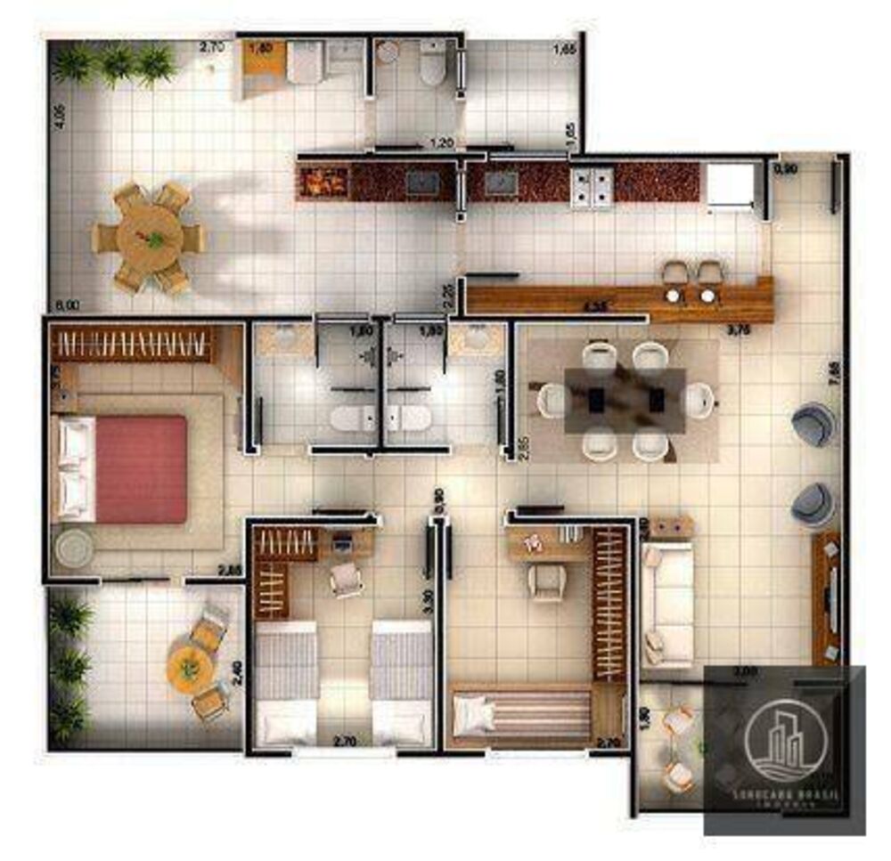 Apartamento, 3 quartos, 97 m² - Foto 1