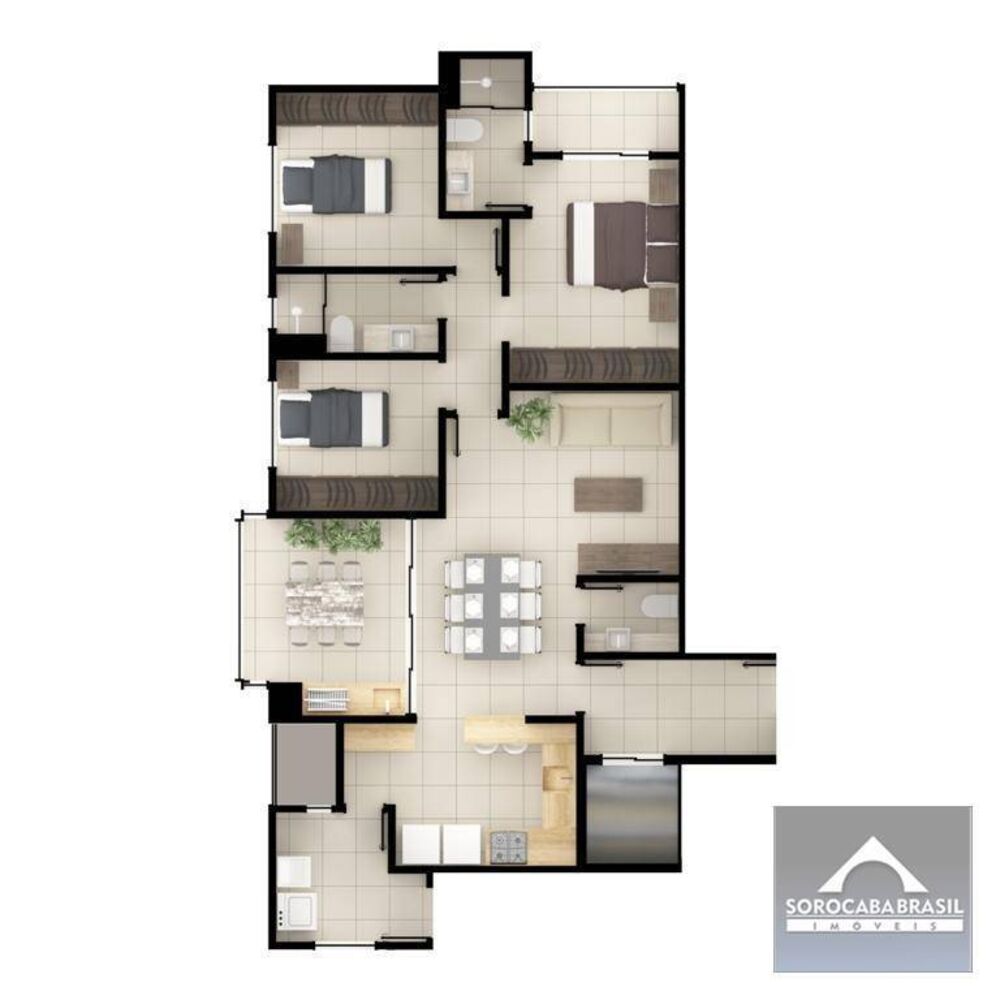 Apartamento, 3 quartos, 105 m² - Foto 4