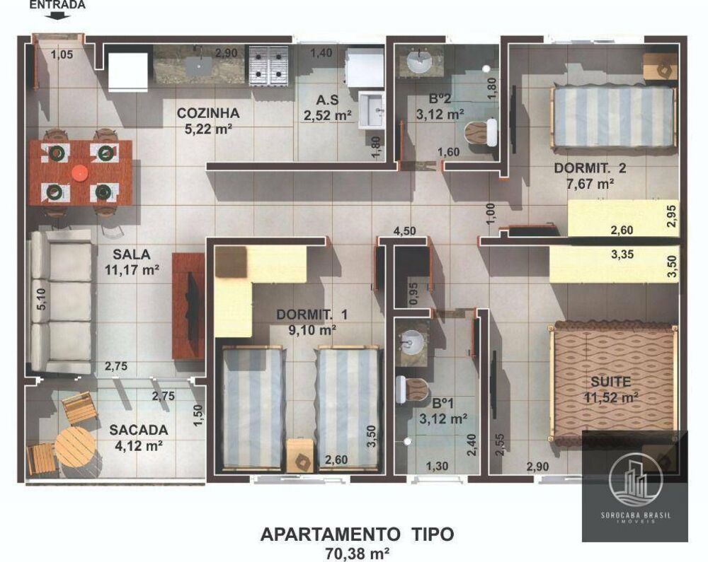 Apartamento, 3 quartos, 70 m² - Foto 6
