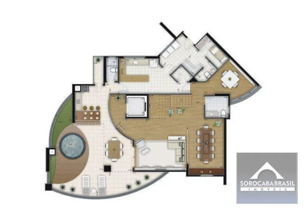 Apartamento, 3 quartos, 199 m² - Foto 1