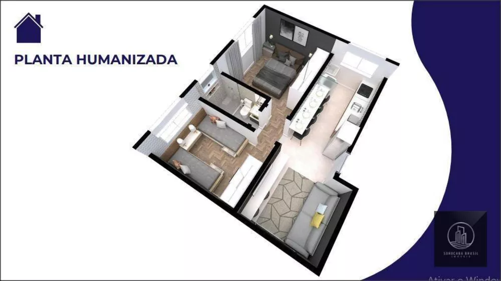 Apartamento à venda com 2 quartos, 53m² - Foto 6