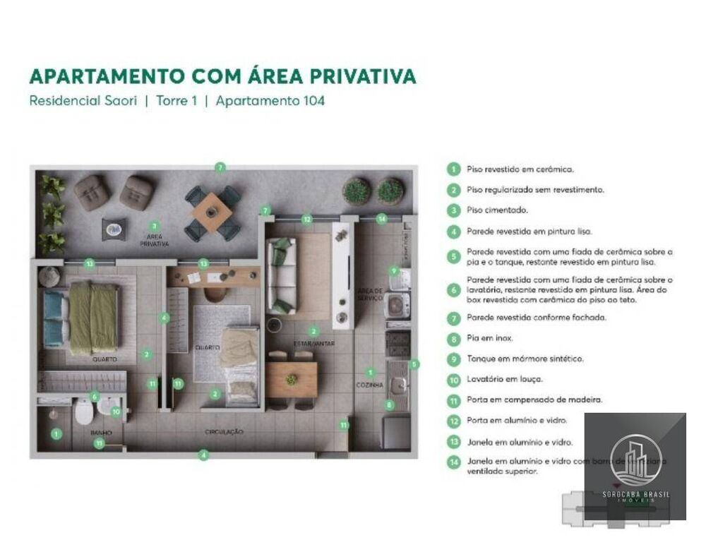 Apartamento à venda com 2 quartos, 43m² - Foto 2