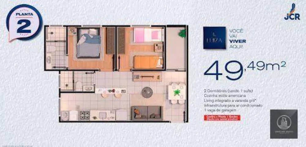 Apartamento, 2 quartos, 50 m² - Foto 3
