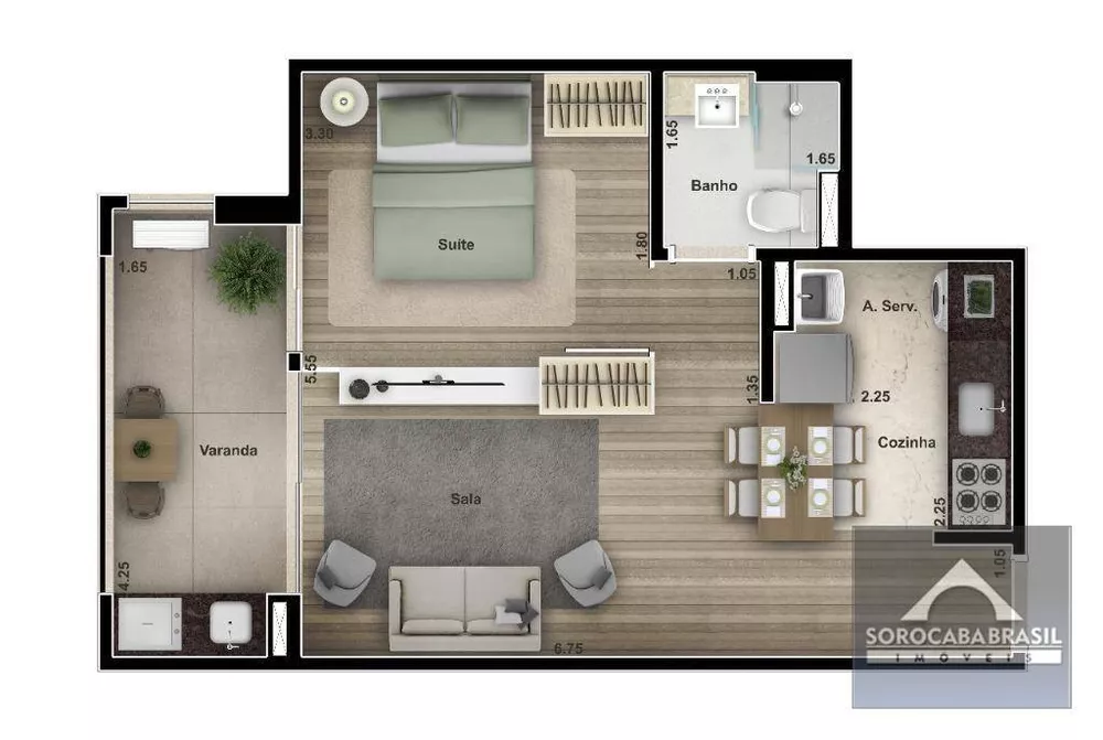 Apartamento, 2 quartos, 62 m² - Foto 4