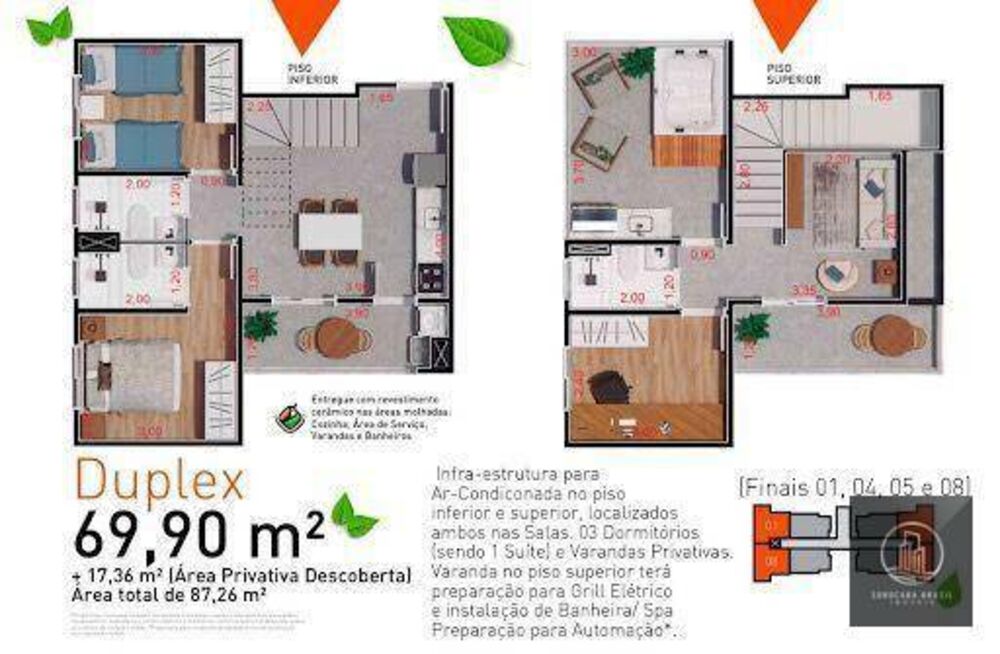 Apartamento à venda com 2 quartos, 47m² - Foto 1