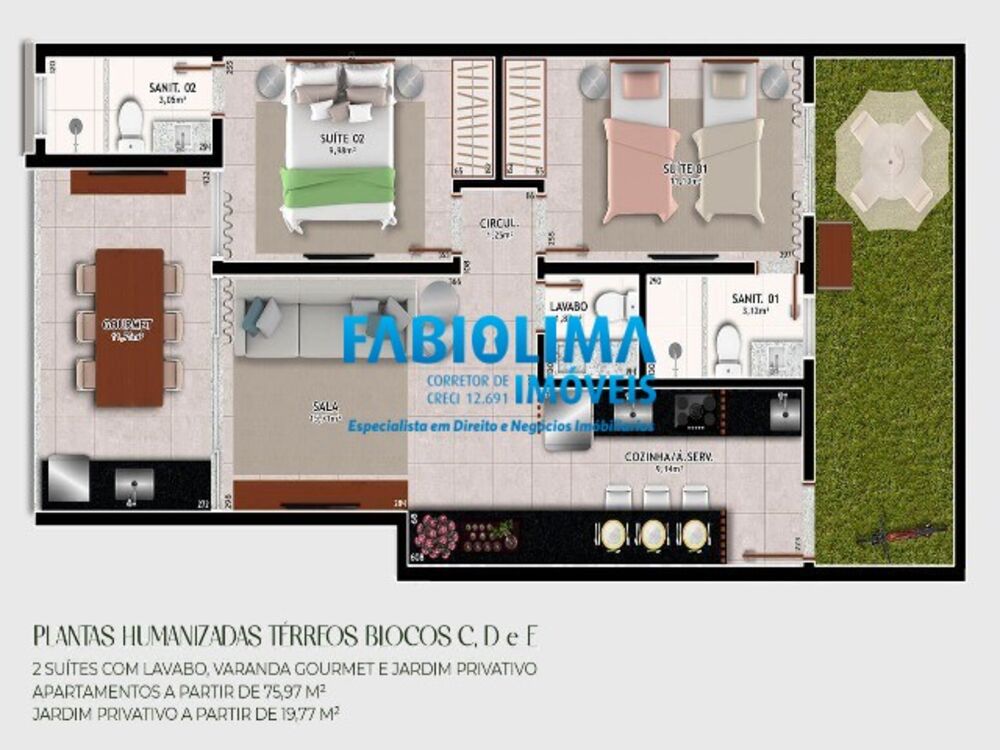 Apartamento, 2 quartos, 79 m² - Foto 1