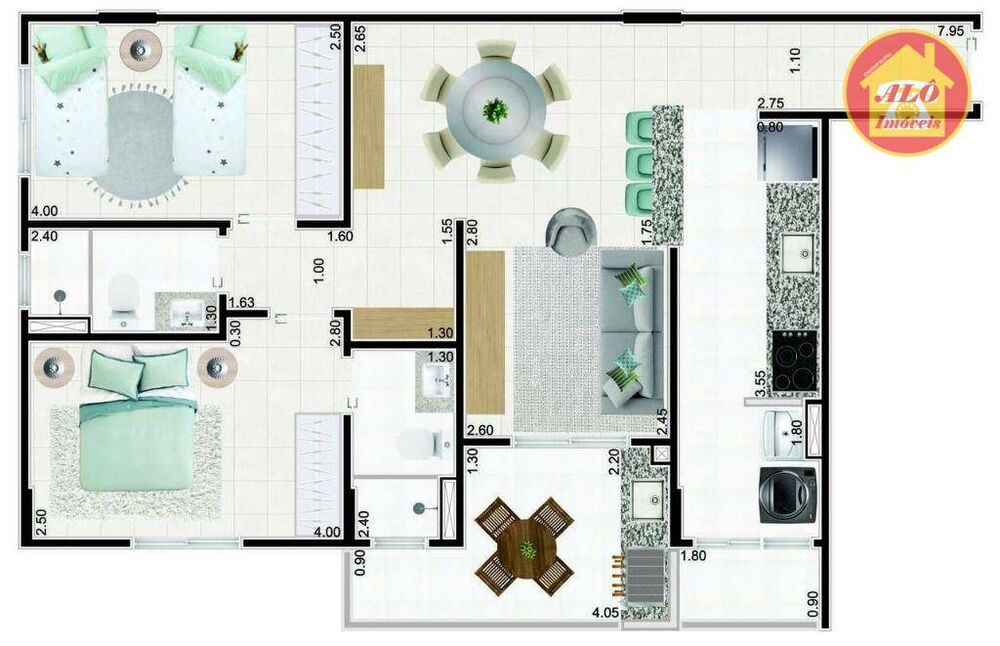 Apartamento, 2 quartos, 79 m² - Foto 12