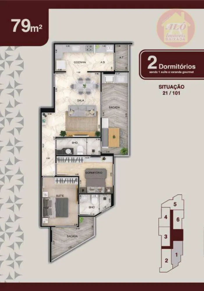 Apartamento, 2 quartos, 79 m² - Foto 4