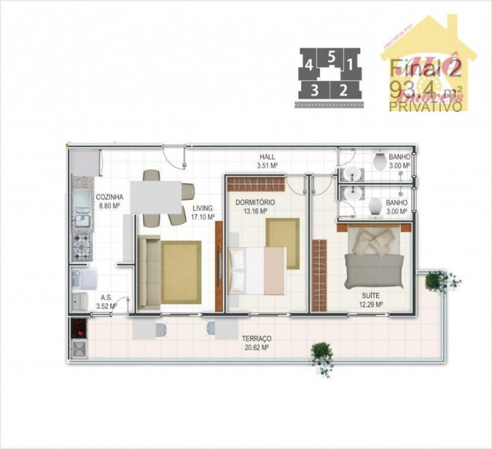 Apartamento, 2 quartos, 93 m² - Foto 9