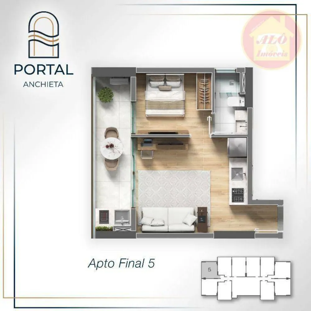 Kitnet-Studio, 38 m² - Foto 15