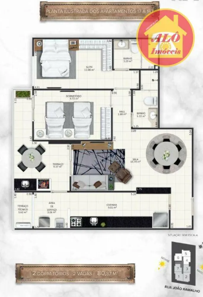 Apartamento, 2 quartos, 80 m² - Foto 7