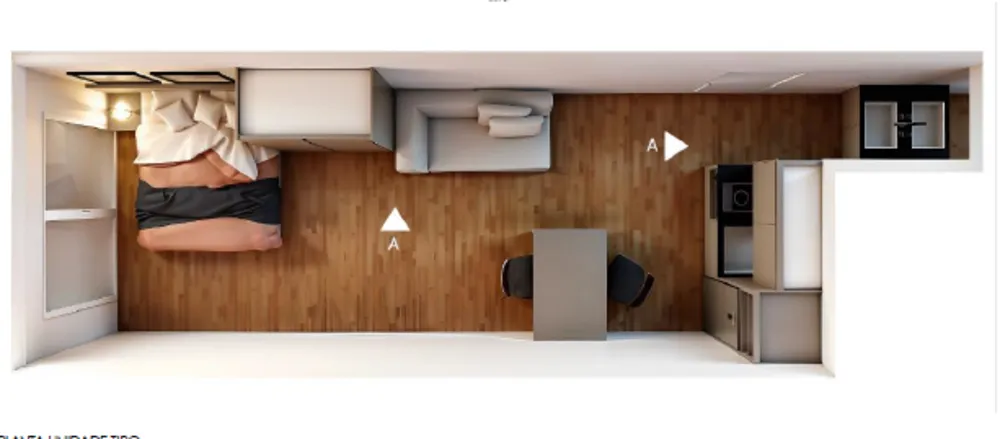 Apartamento, 1 quarto, 32 m² - Foto 2