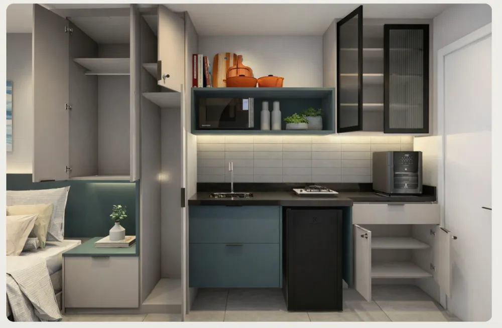 Apartamento, 1 quarto, 17 m² - Foto 2