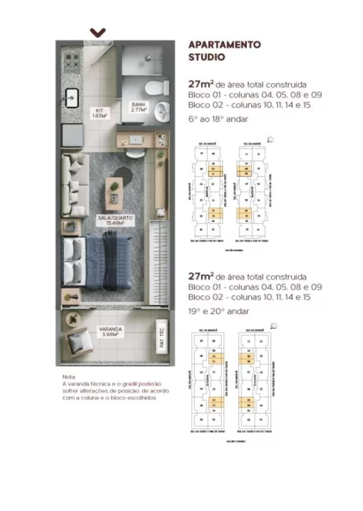 Apartamento, 1 quarto, 27 m² - Foto 7