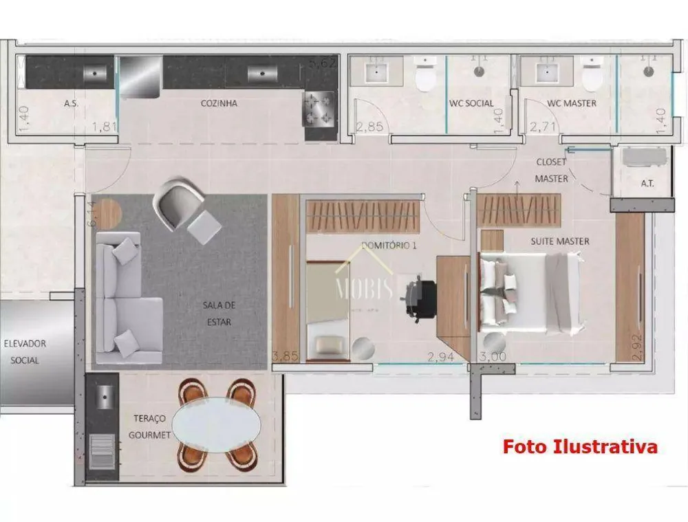 Apartamento, 2 quartos, 72 m² - Foto 10