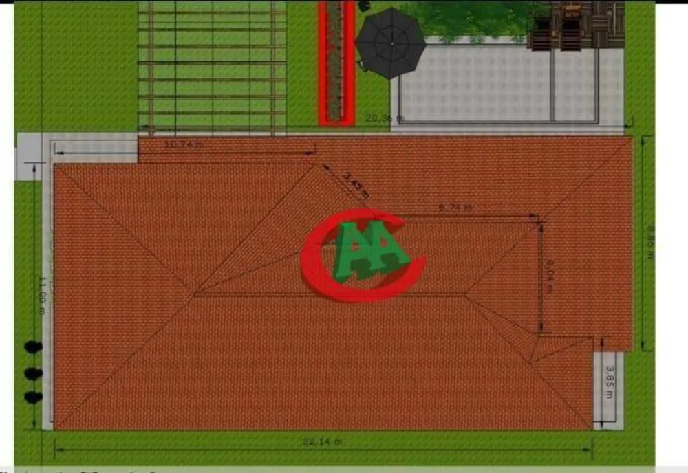 Chácara, 4 quartos, 1000 m² - Foto 6