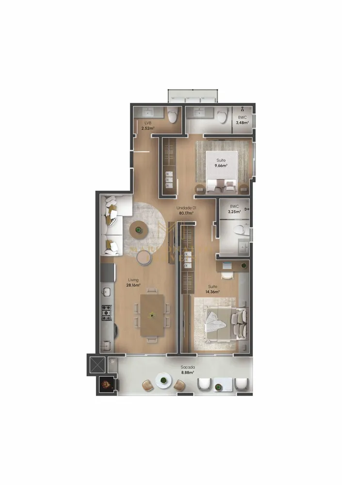 Apartamento, 2 quartos, 67 m² - Foto 12