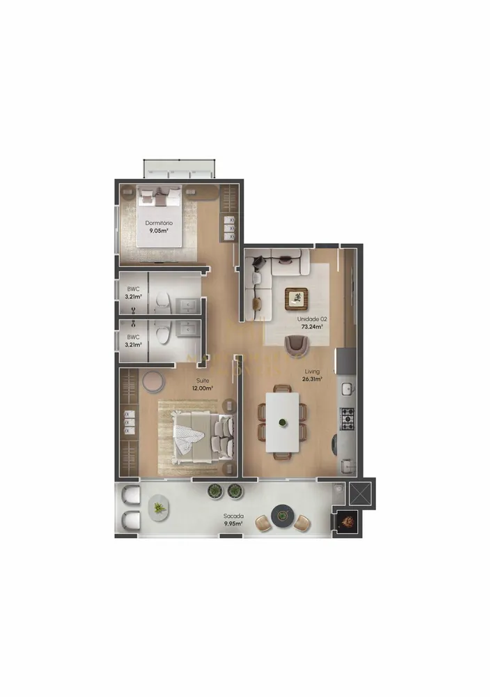Apartamento, 2 quartos, 67 m² - Foto 14