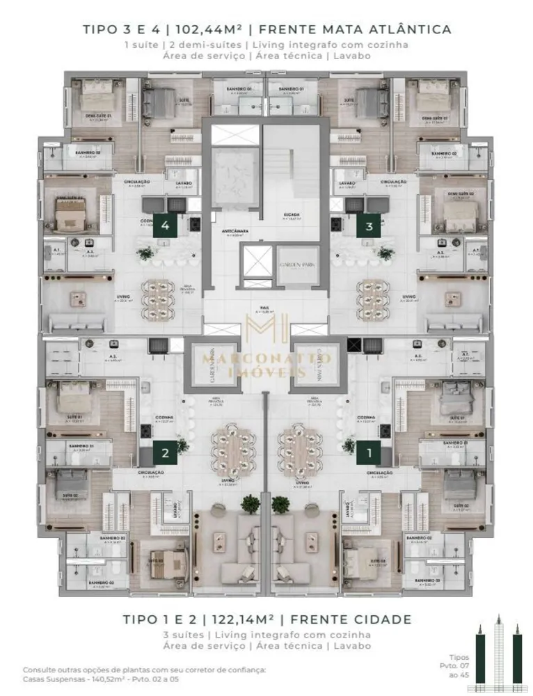Apartamento, 3 quartos, 122 m² - Foto 8