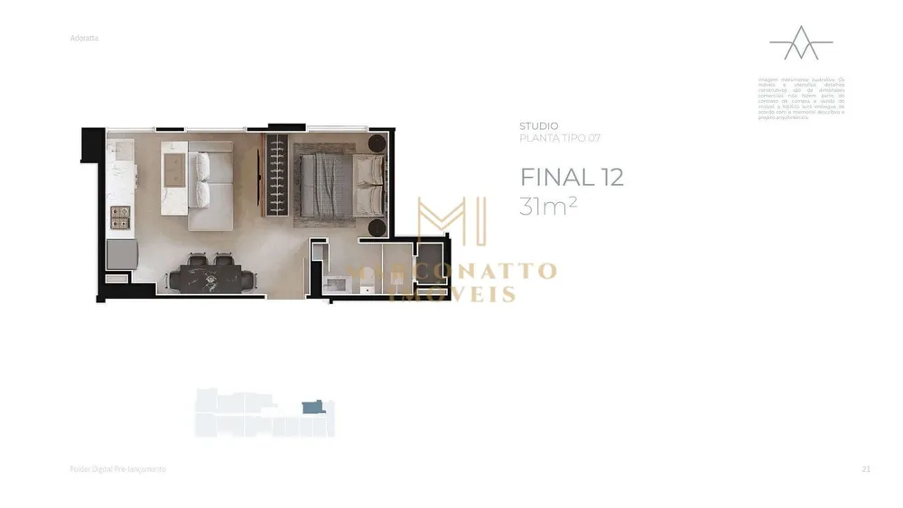 Apartamento, 1 quarto, 48 m² - Foto 7