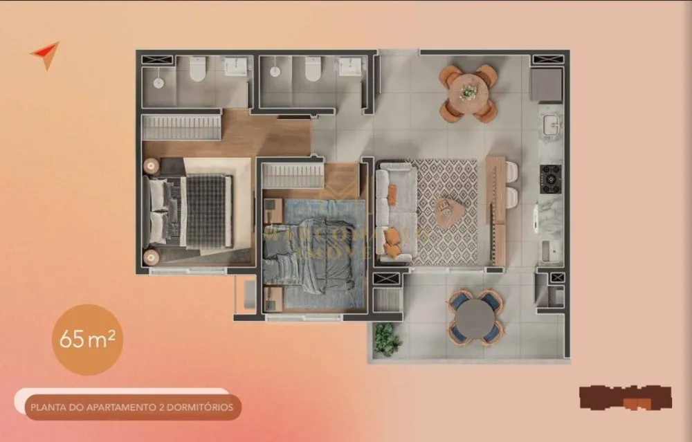 Apartamento, 2 quartos, 65 m² - Foto 10